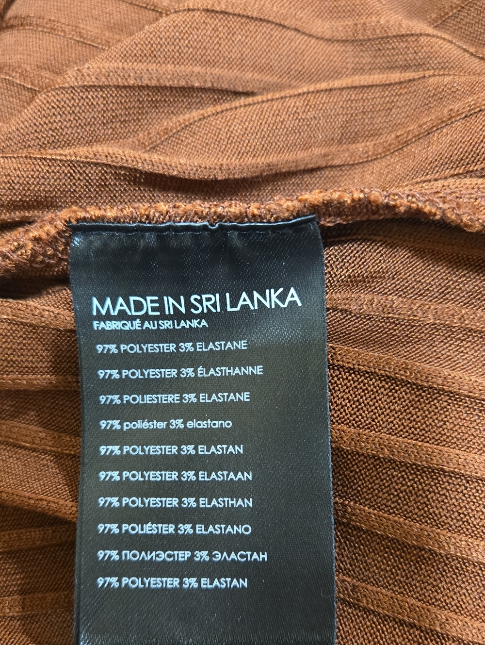 Club Monaco Ribbed Knit Pant - Rust - Picture 5 of 5